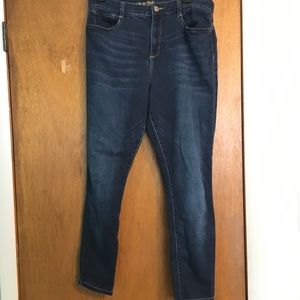 High Rise Blue Jeans